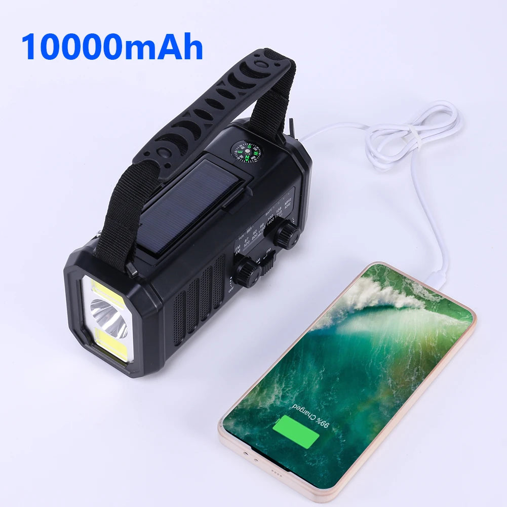 Portable Radio With Flashlight