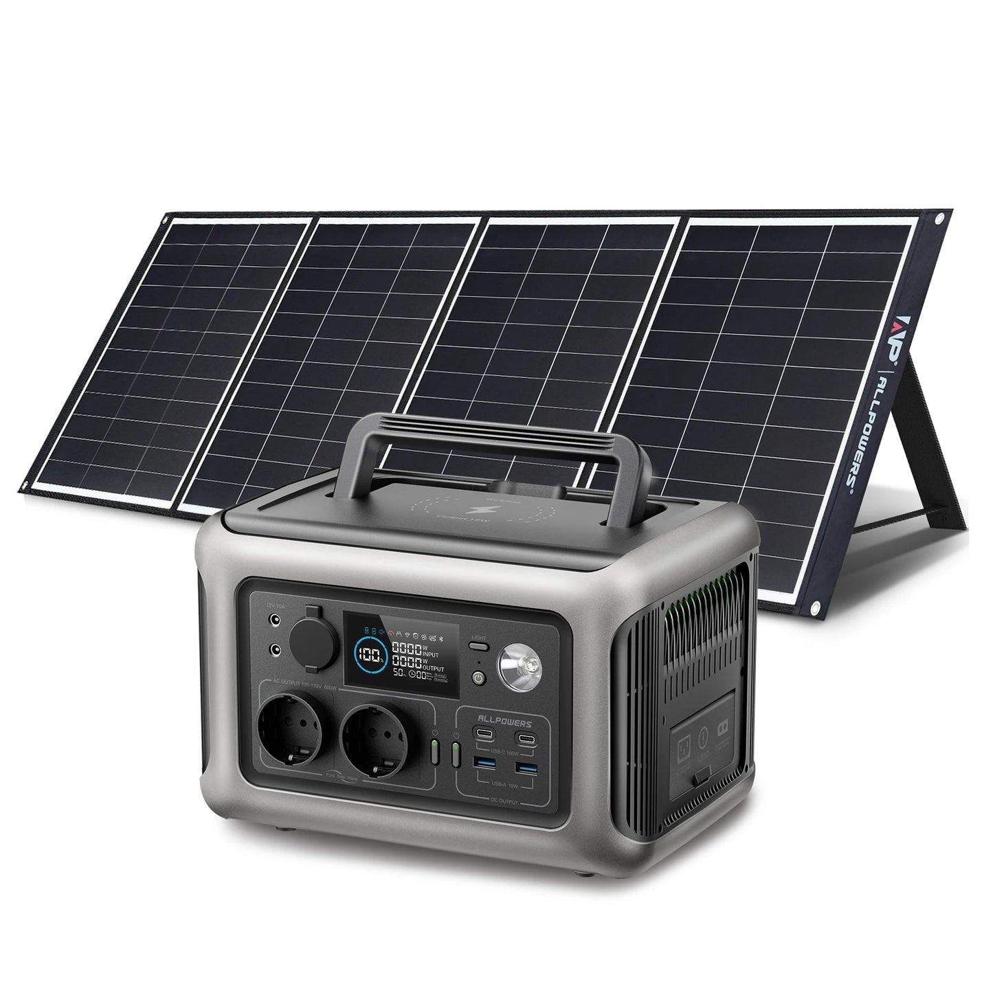 Portable Power Station with Solar Charger