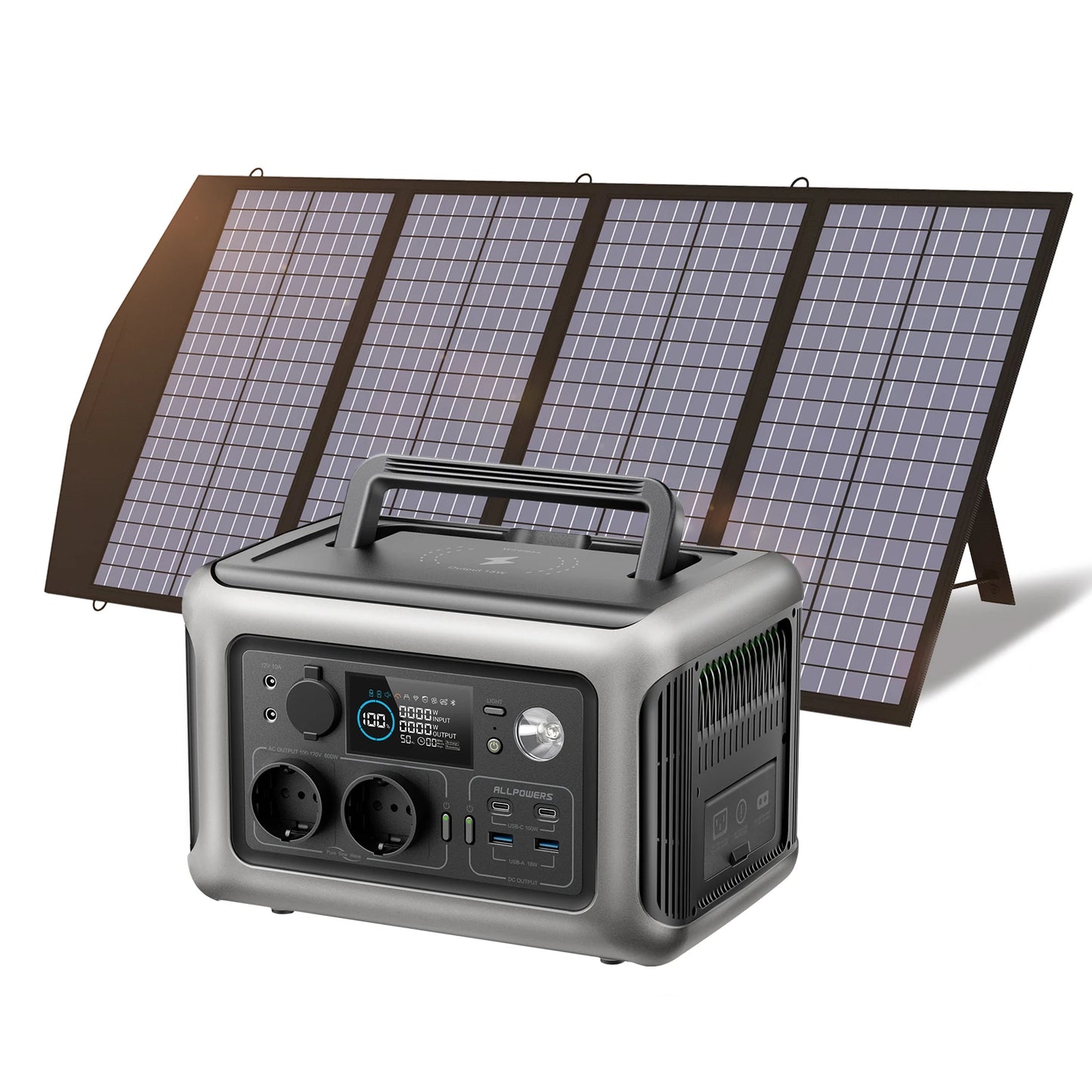 Portable Power Station with Solar Charger