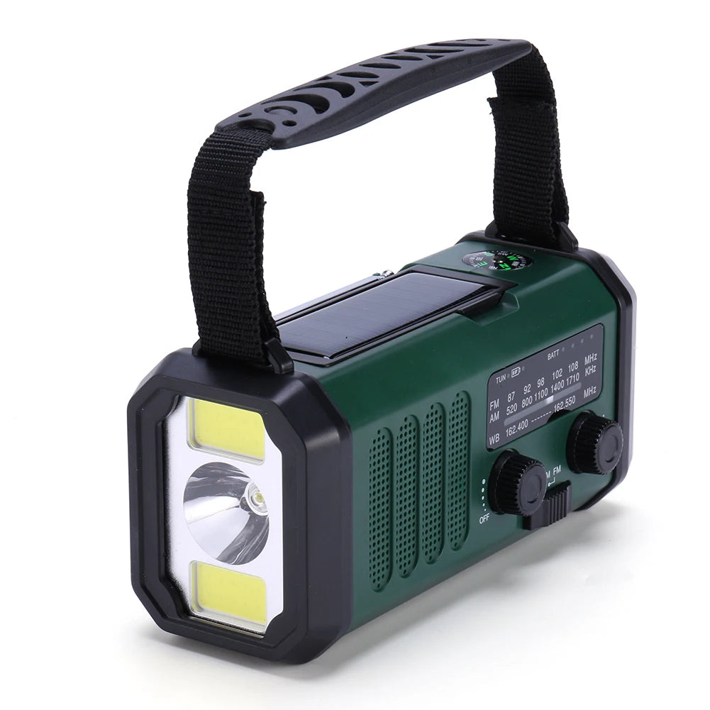 Portable Radio With Flashlight