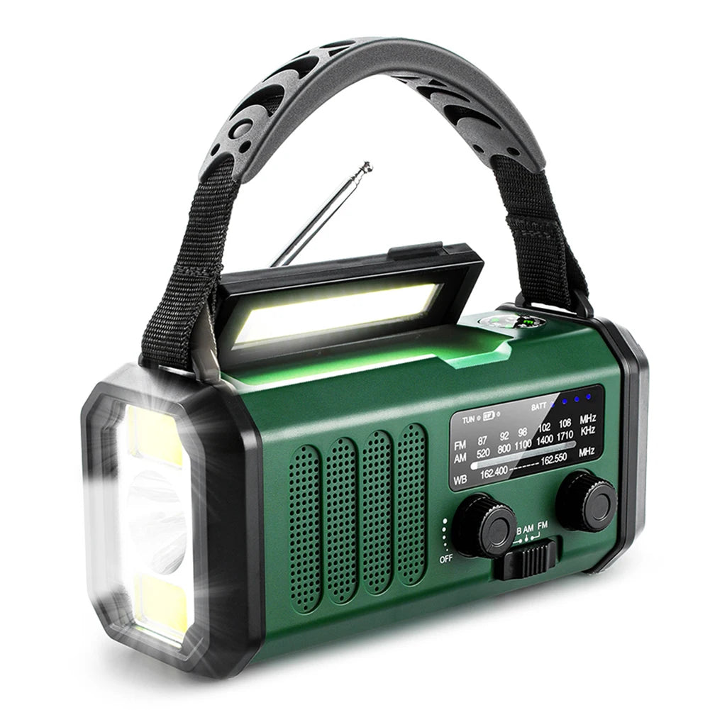 Portable Radio With Flashlight