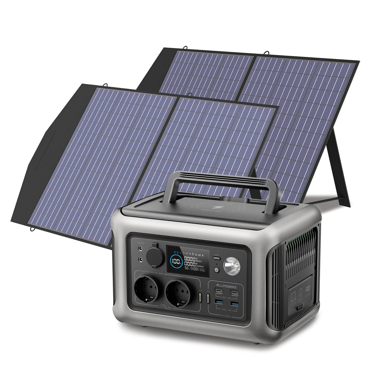 Portable Power Station with Solar Charger