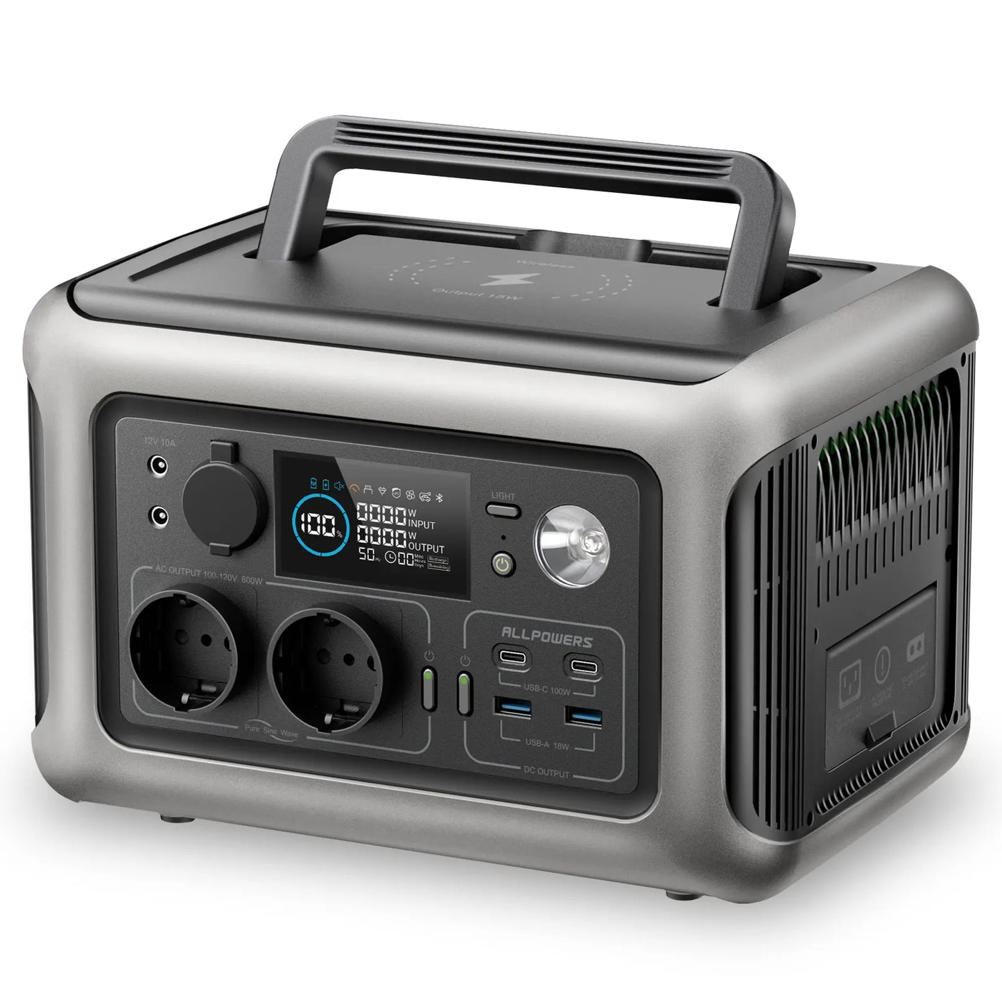 Portable Power Station with Solar Charger