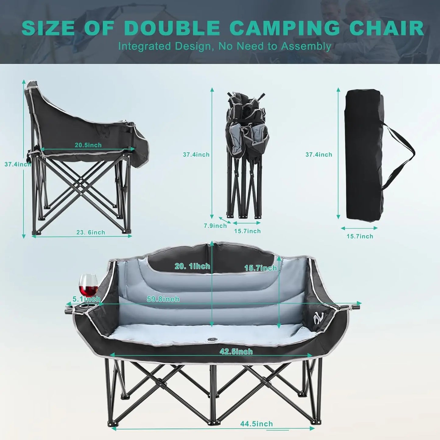 Double Camping Chair