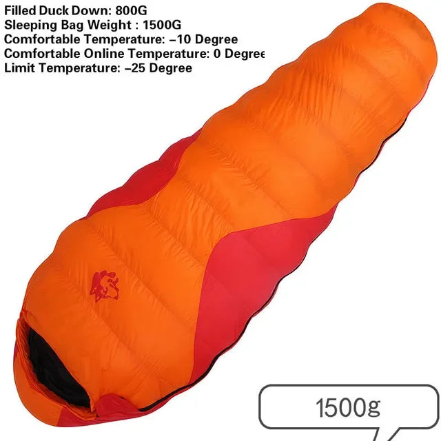 Winter  Adult Down Sleeping Bag -25°C,