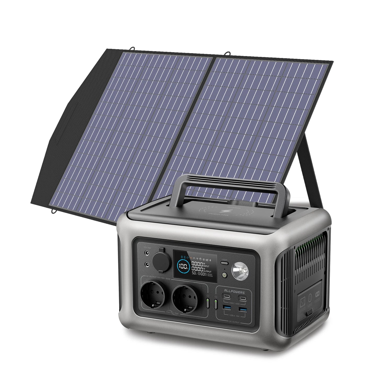 Portable Power Station with Solar Charger