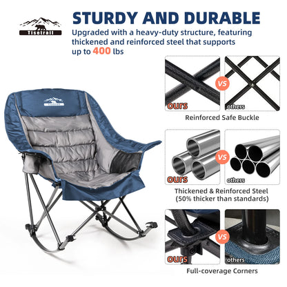 Oversized Rocking Camp Chair