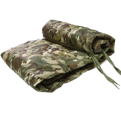 Camouflage Water Repellent Quilted Blanket