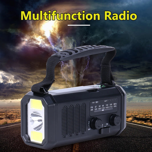 Portable Radio With Flashlight