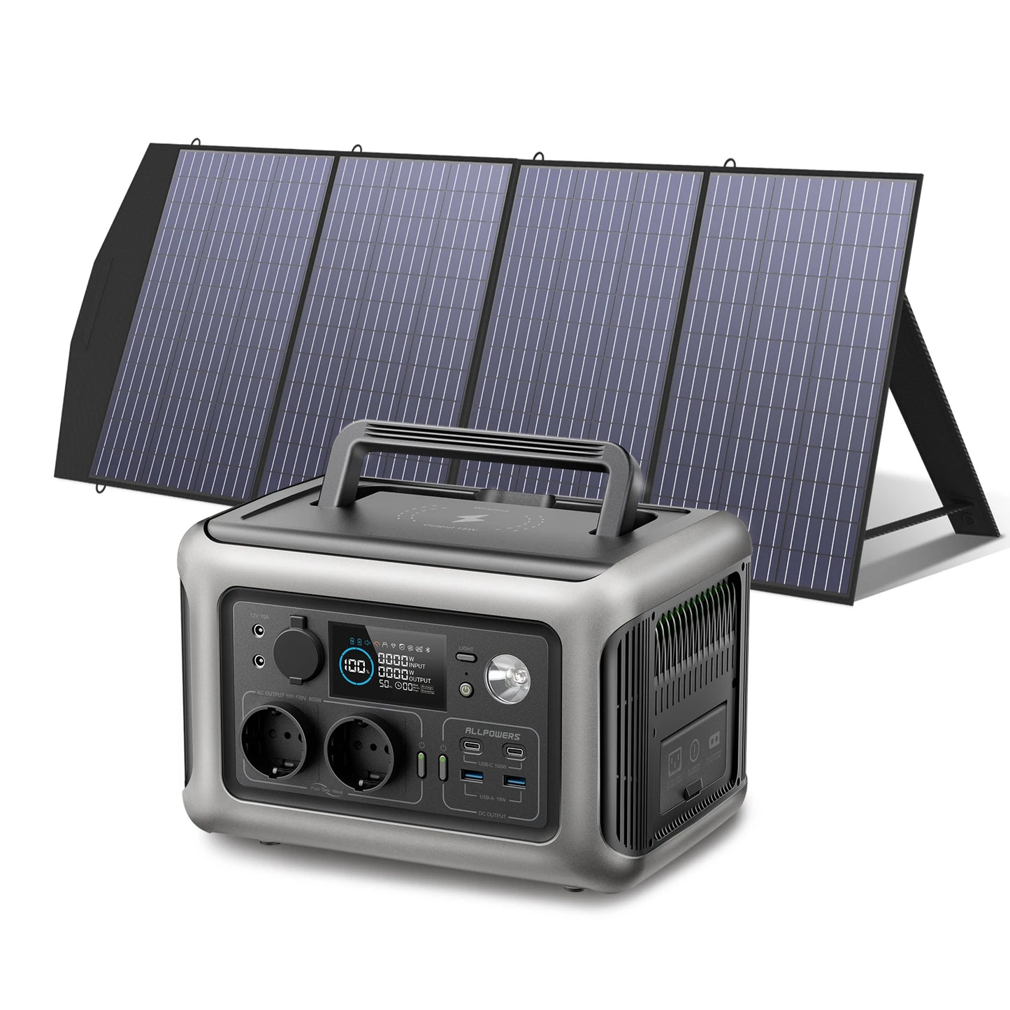 Portable Power Station with Solar Charger