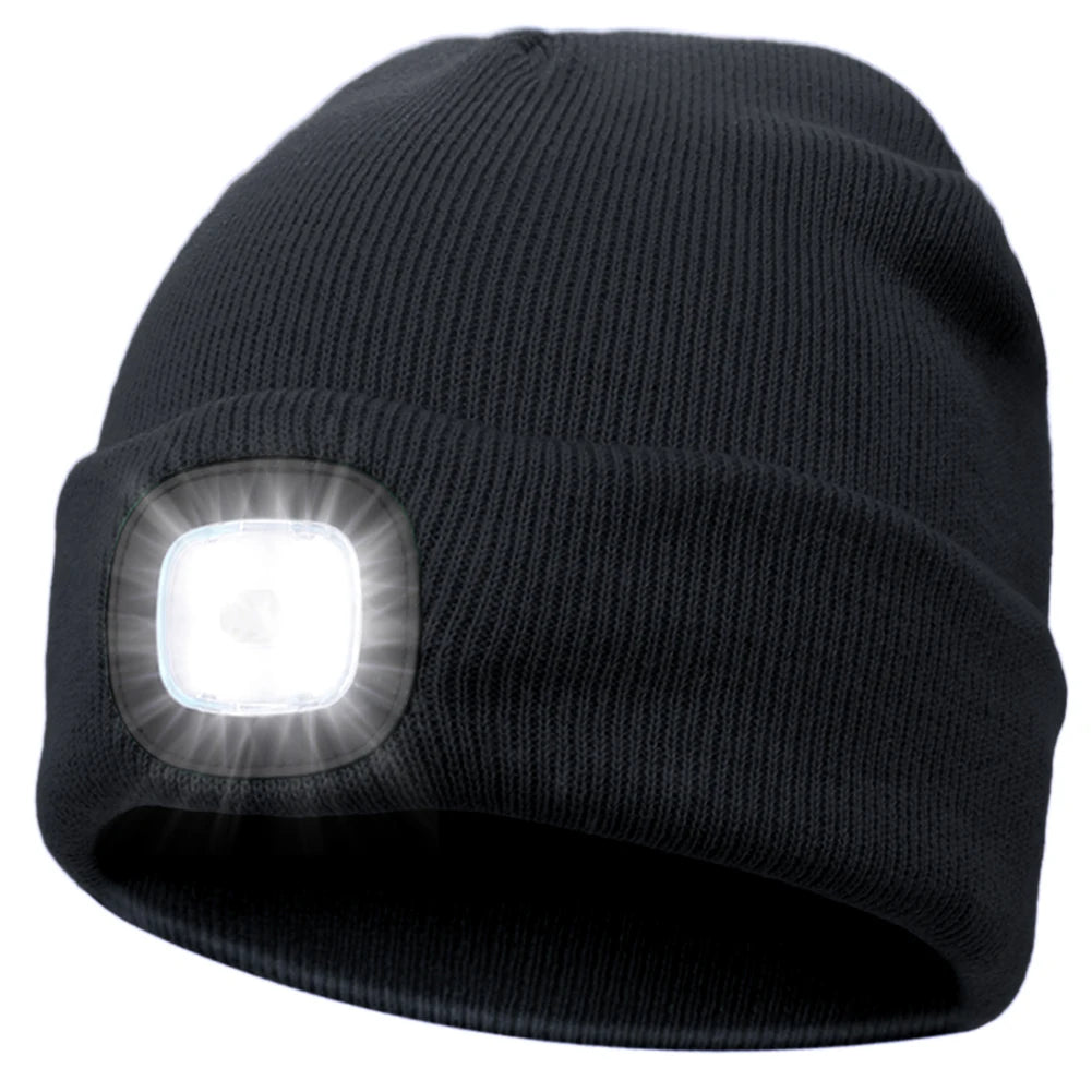 Winter Hat With LED Lamp