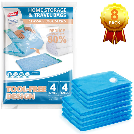 8 PACK Vacuum Storage Bags