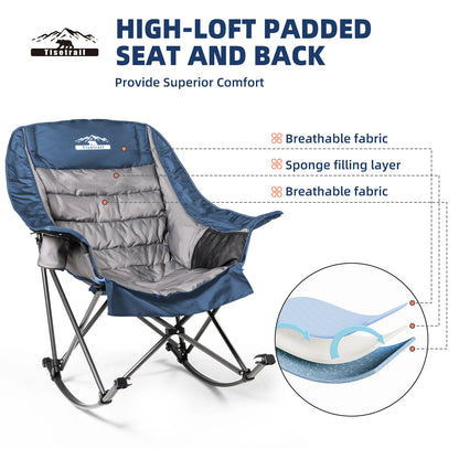 Oversized Rocking Camp Chair